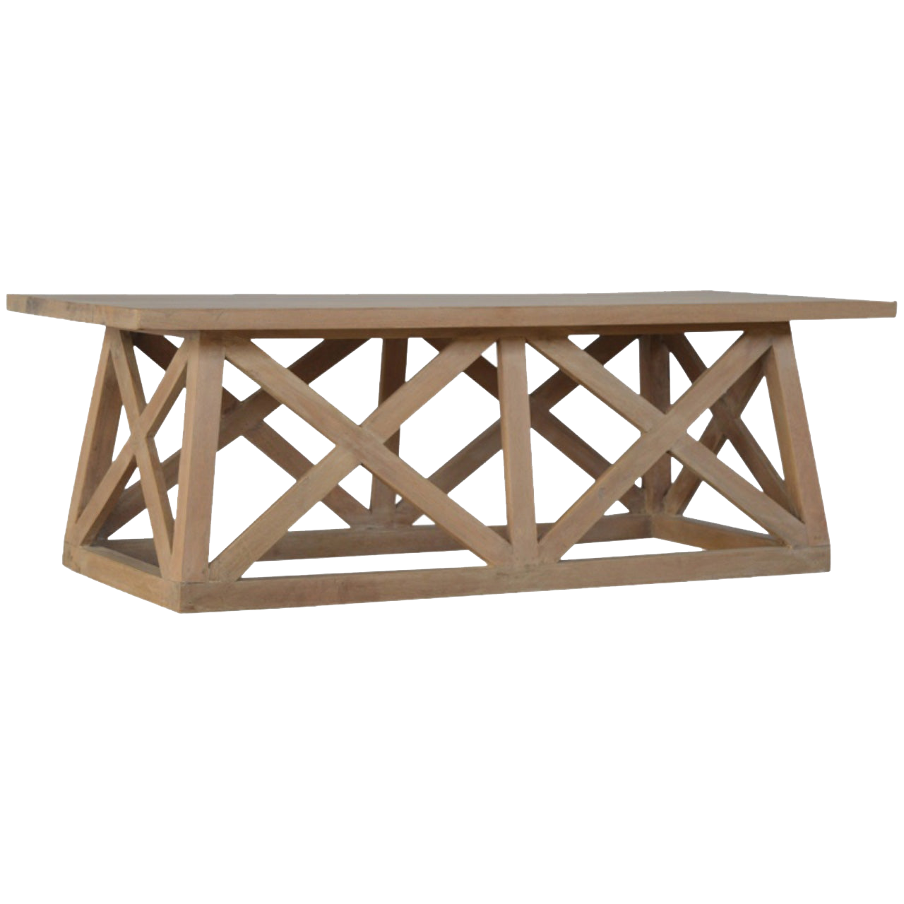 Mango Wood Trestle Coffee Table