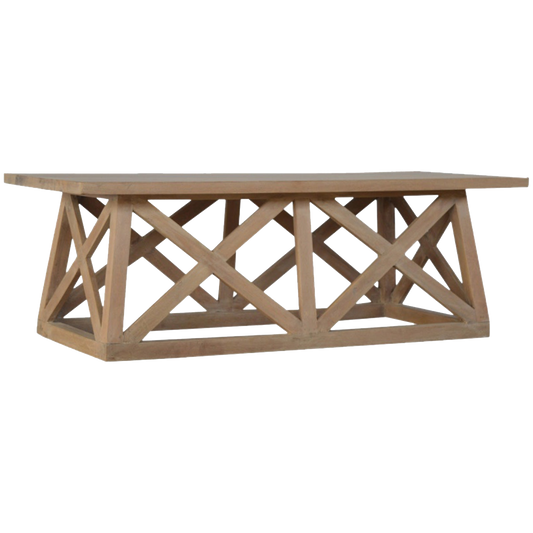 Mango Wood Trestle Coffee Table