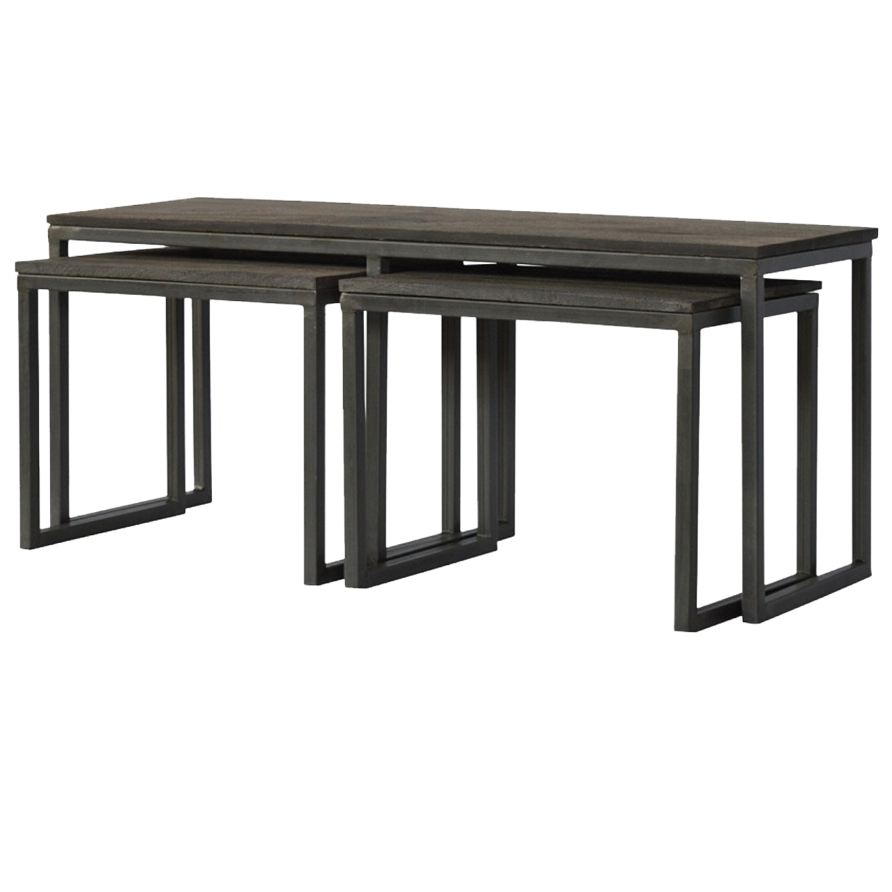 Set of 3 Iron Base Tables