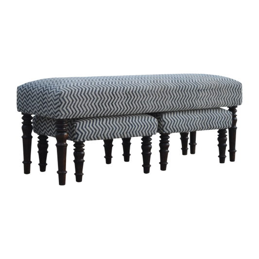 Natural Jute Set of 3 Benches