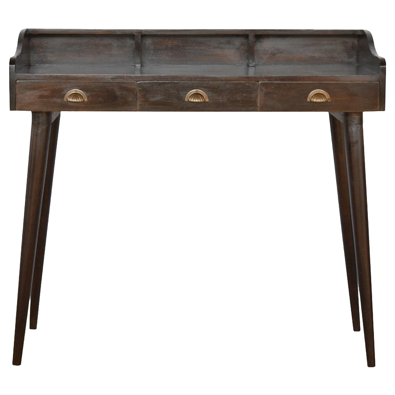 Walnut Gallery Shell Writing Desk