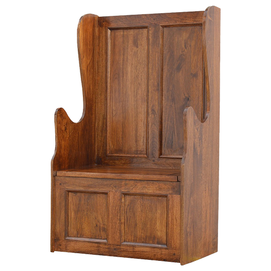 Lid up County Style Monks Bench