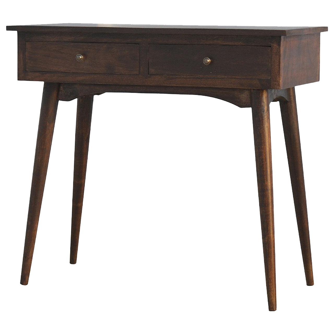 2 Drawer Walnut Hallway Console