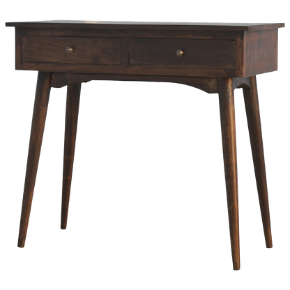 2 Drawer Walnut Hallway Console