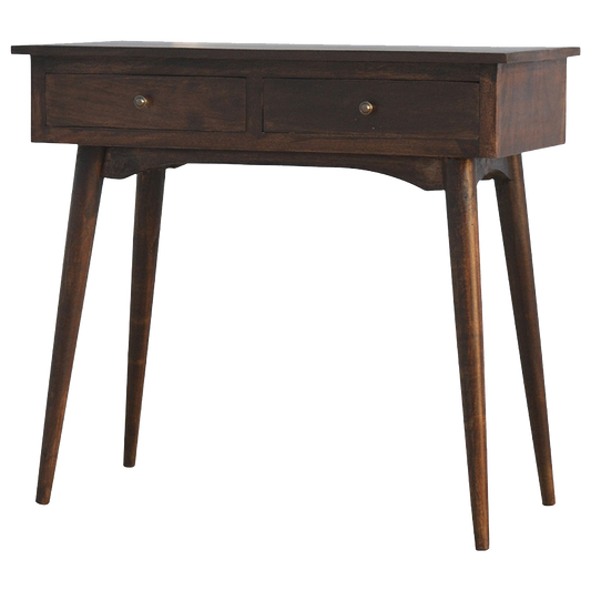 2 Drawer Walnut Hallway Console