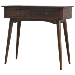 2 Drawer Walnut Hallway Console