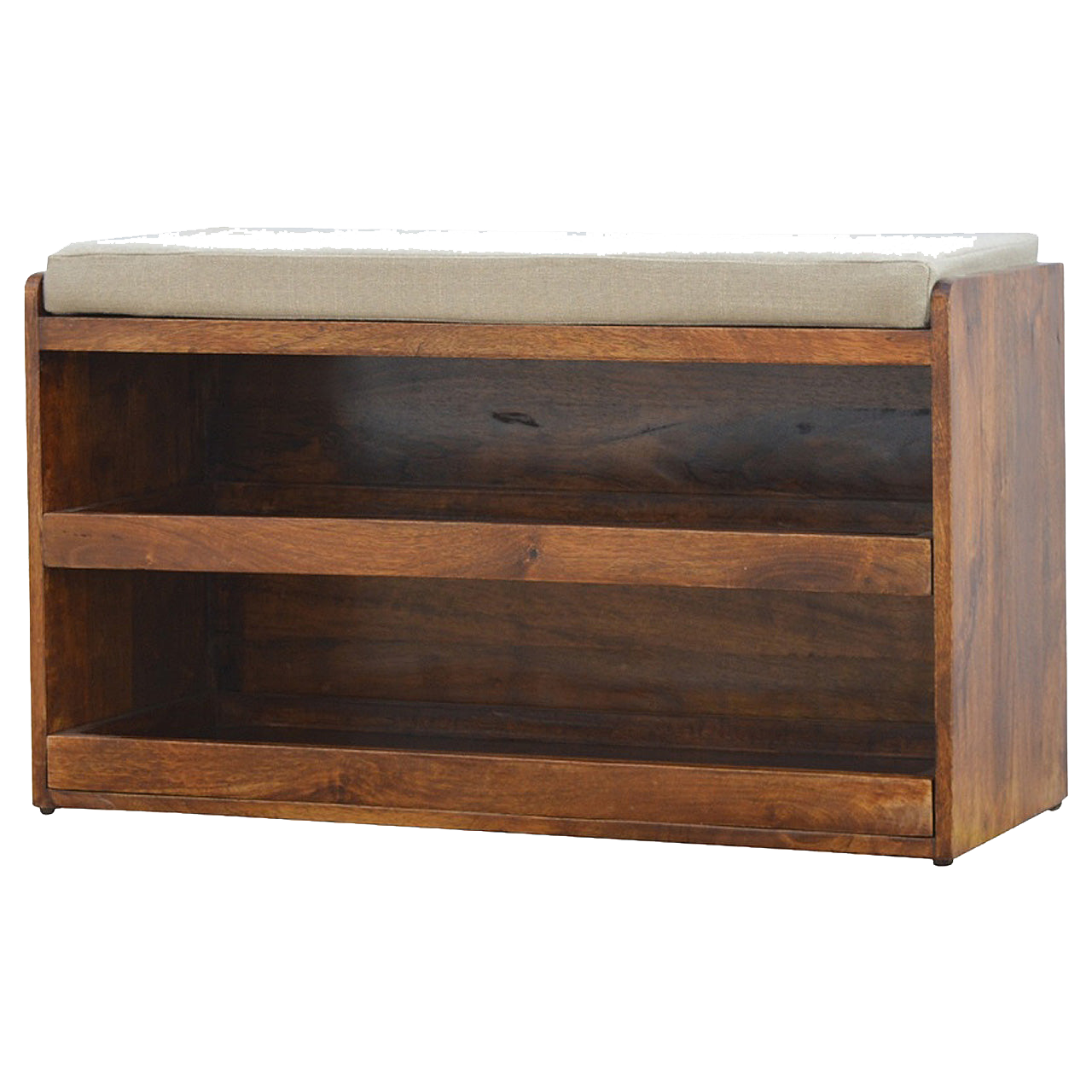 Mud Linen Pull out Shoe Bench