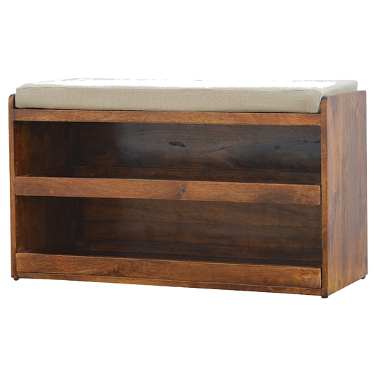 Mud Linen Pull out Shoe Bench