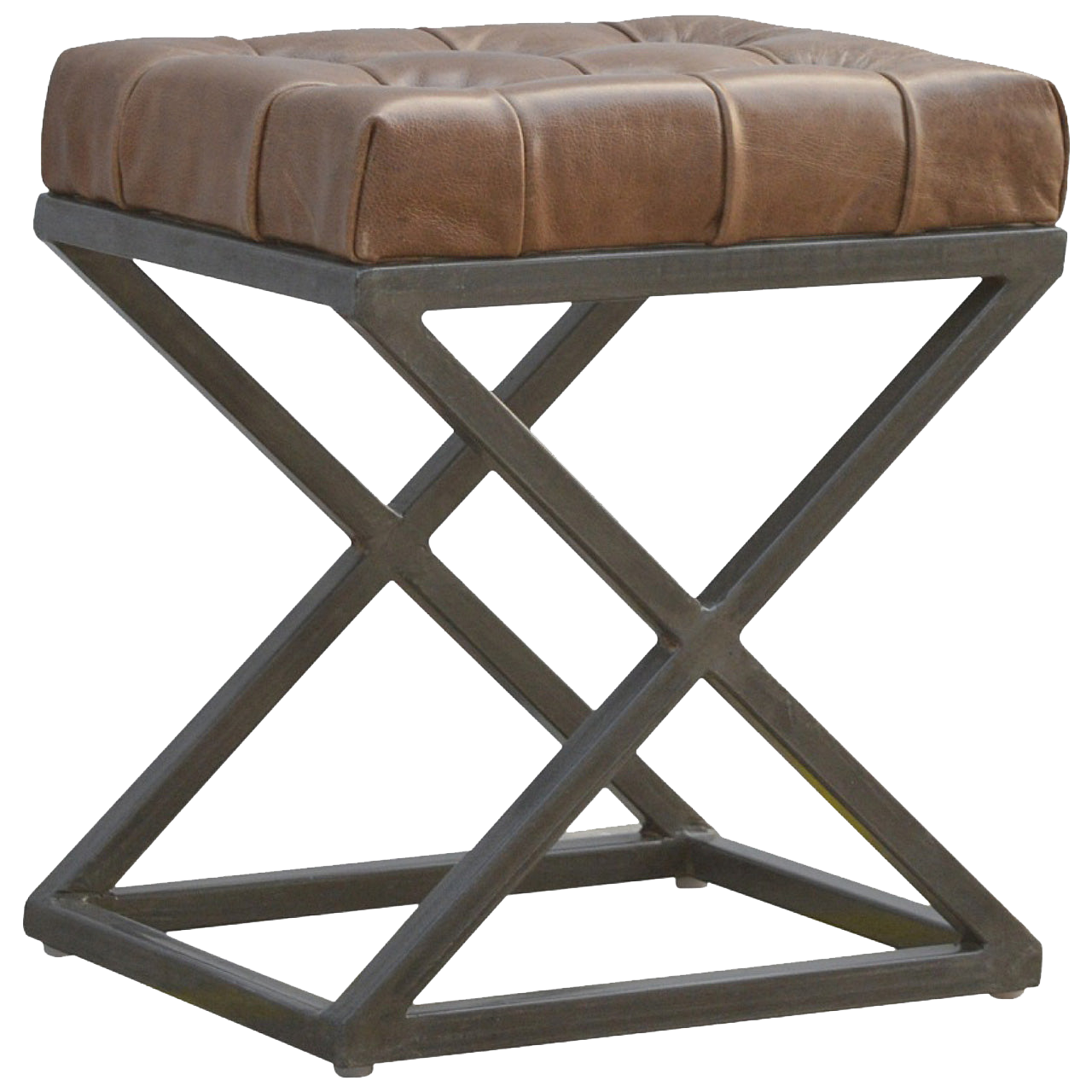 Industrial Cross Metal Coffee Table