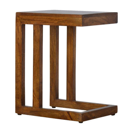 Chestnut Finish One-sided End Table