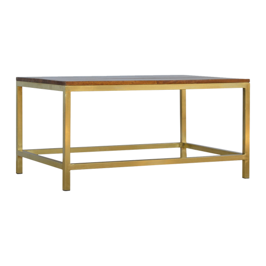 Rectangle Gold Coffee Table