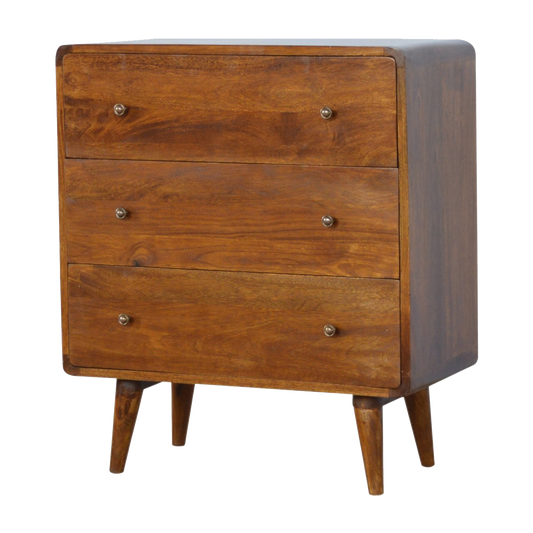 Curved Chestnut Chest