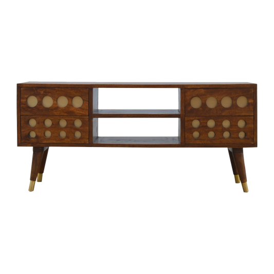 Brass Hole Inlay Media Unit