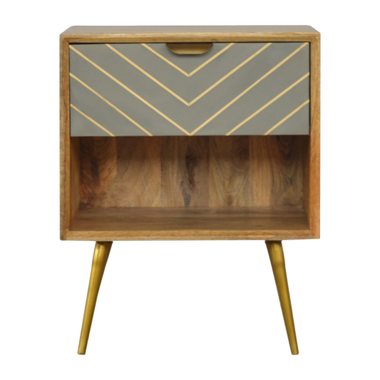 Cement Inlay Bedside with Open Slot
