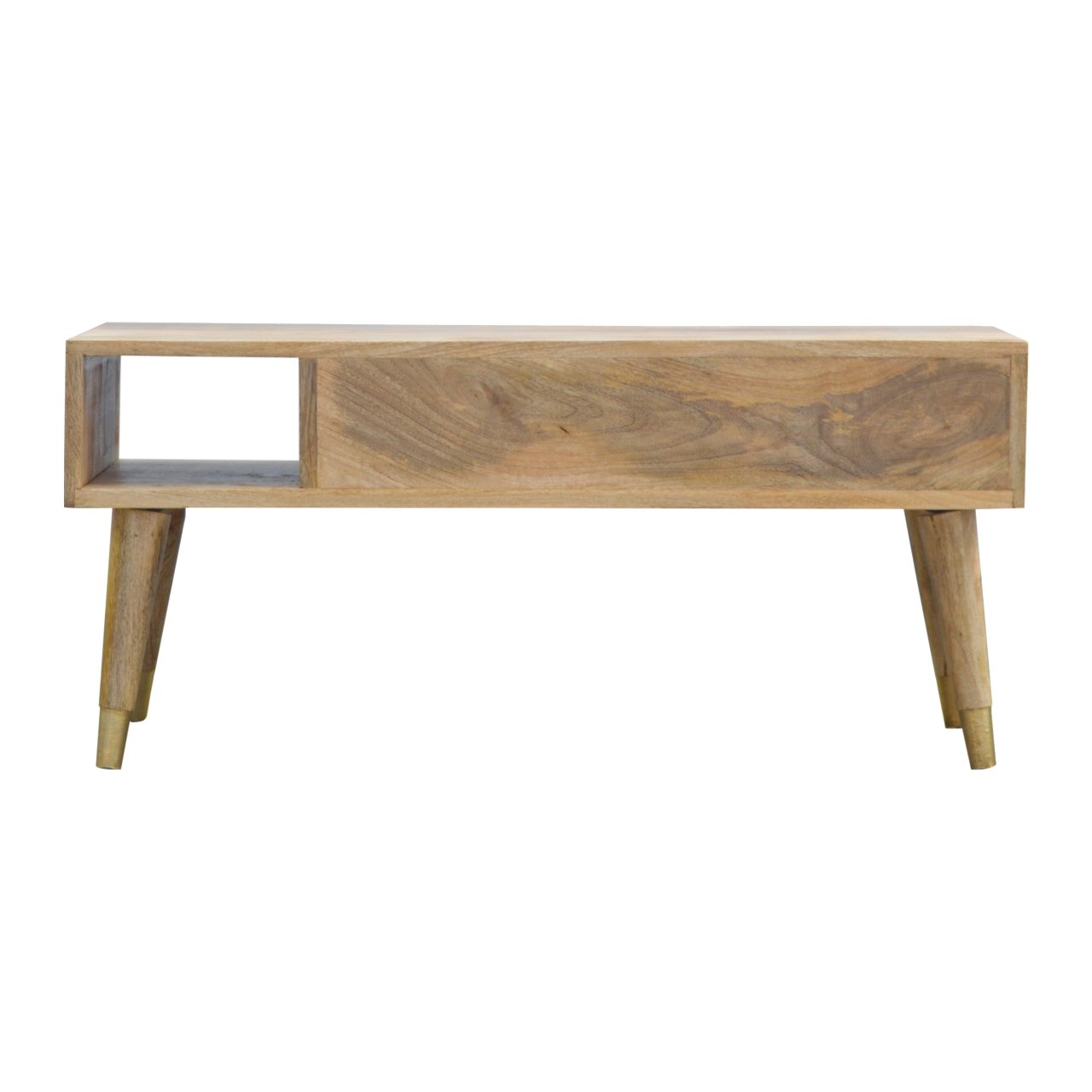 Oak-Style Gold Inlay Media Unit