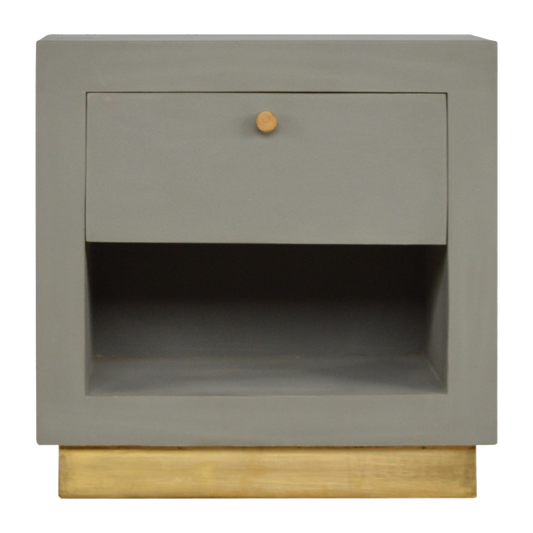 Cement Bedside with Open Slot