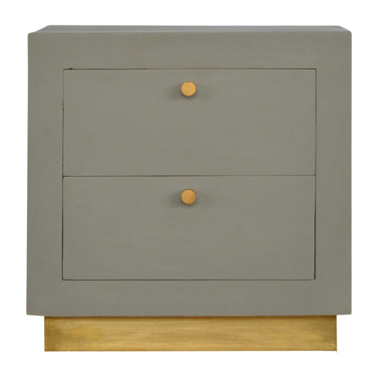 Sleek Cement finish Bedside unit