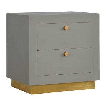 Sleek Cement finish Bedside unit