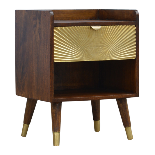 Manila Gold One Drawer Bedside