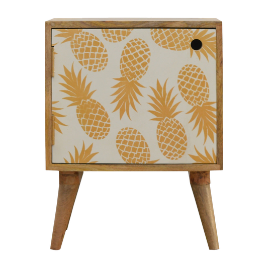 Pineapple Screen Print Bedside