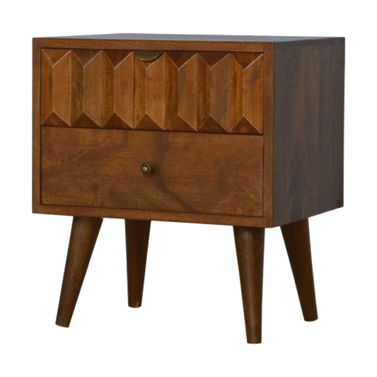 Chestnut Prism Bedside