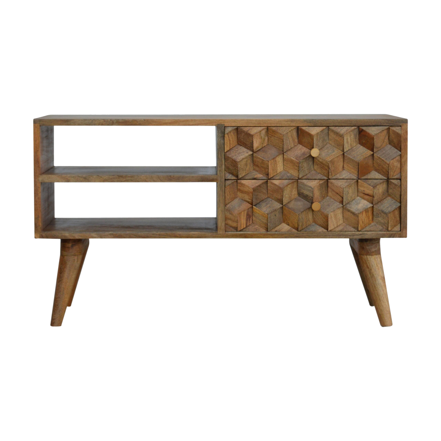 Cube Carved Media Unit
