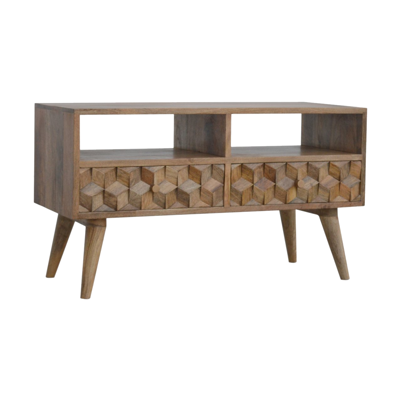 Cube Carved TV Unit
