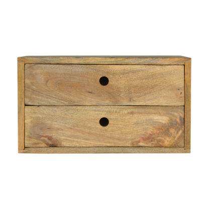 Oak-Style Wall Mounted Bedside