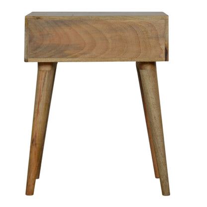 Sleek Cement Brass Inlay Bedside