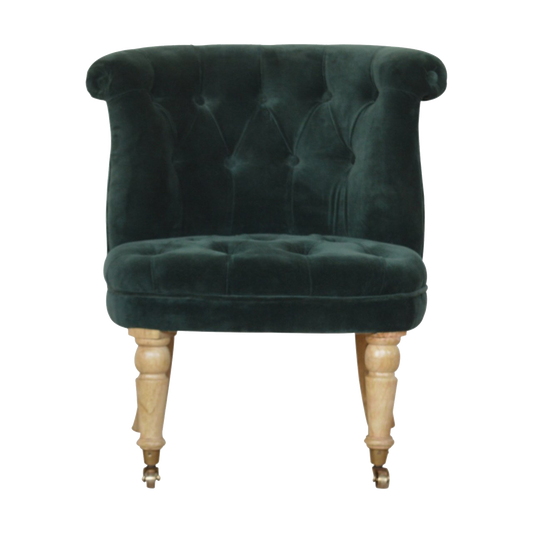 Emerald Velvet Accent Chair