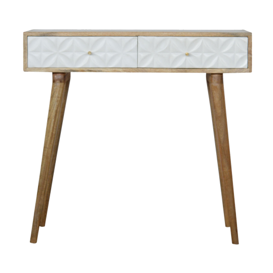Daisy Carved Console Table
