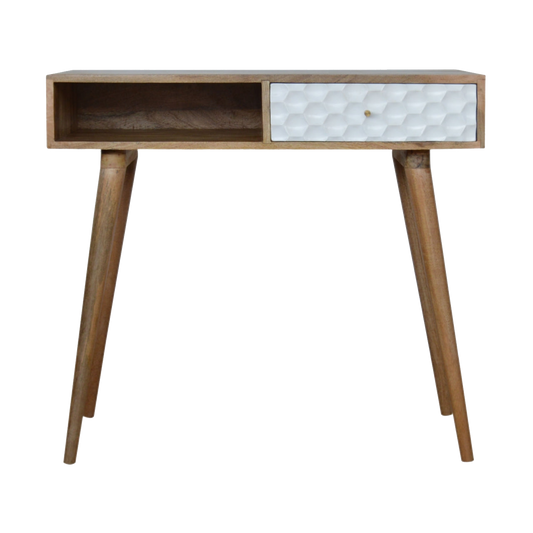 Honeycomb Carved Coffee Table